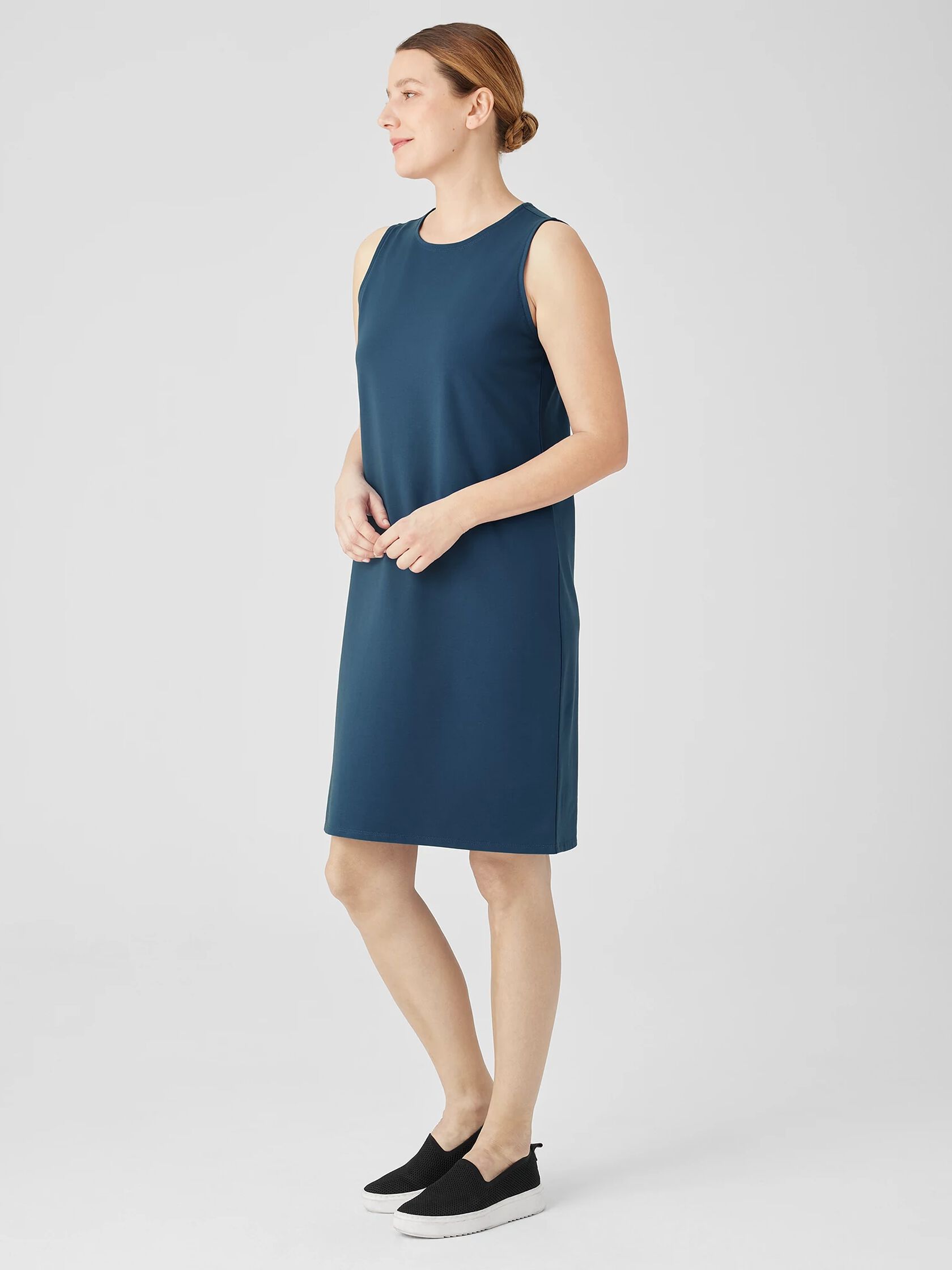 Pima Cotton Stretch Jersey Tank Dress