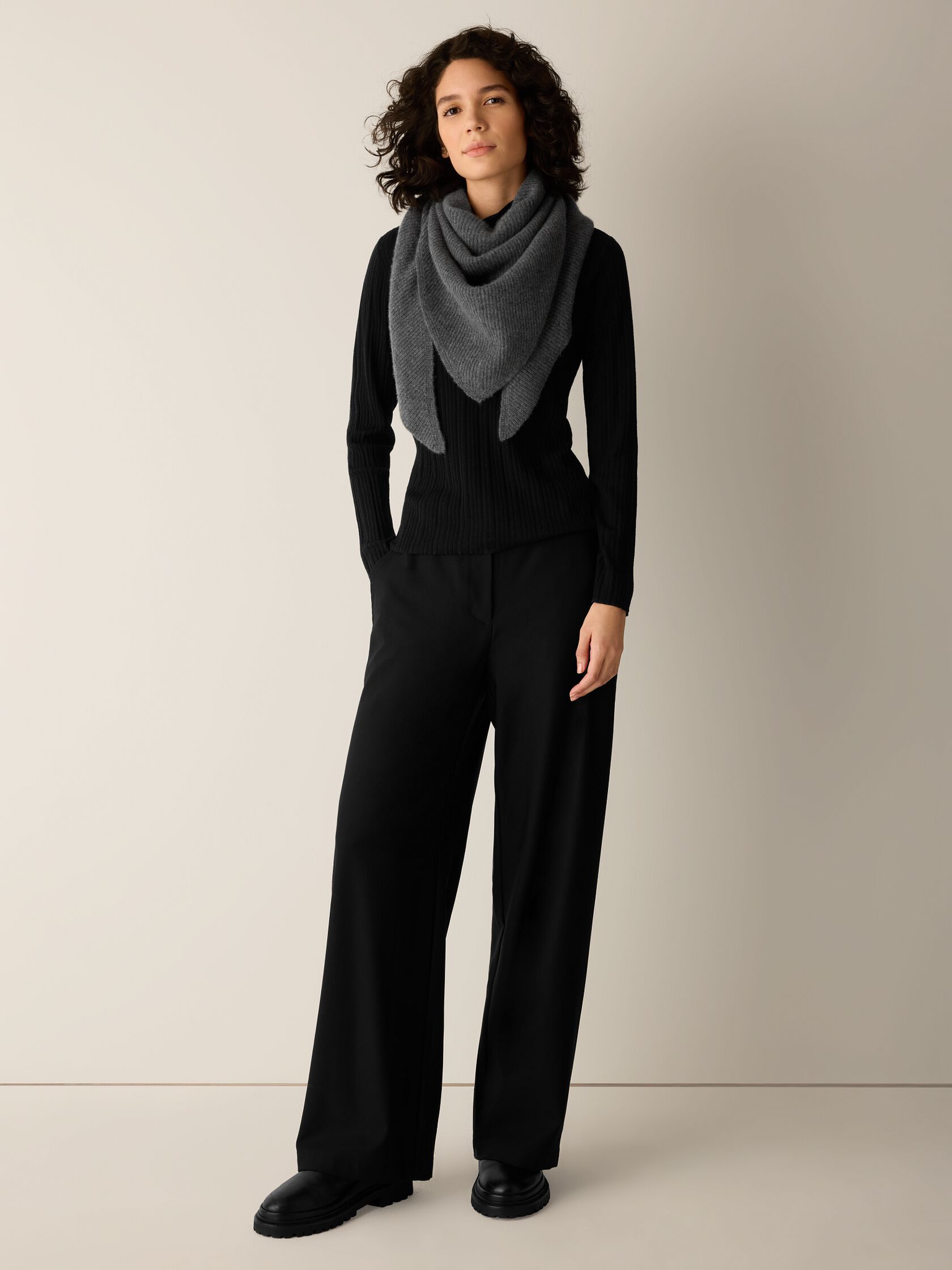 Superfine Merino Turtleneck Top in Regenerative Wool