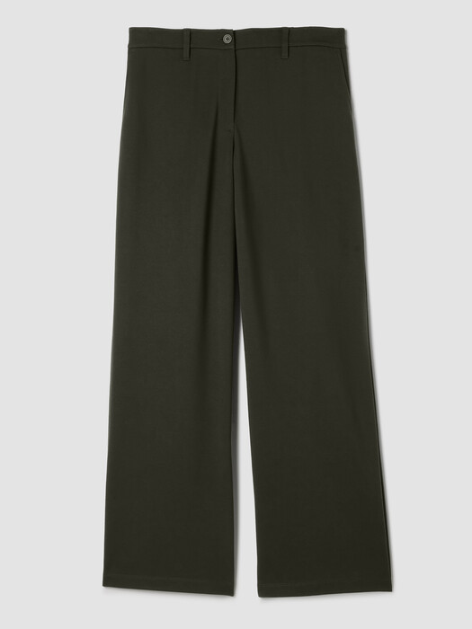 Washable Flex Ponte Wide Trouser Pant