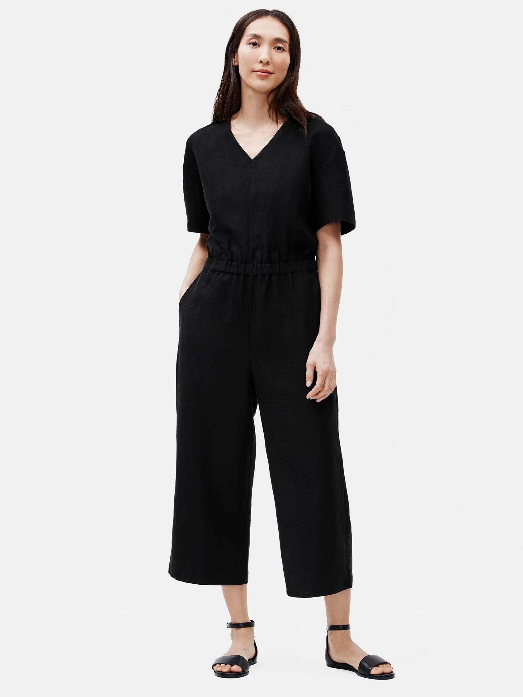 Tencel & Organic Linen Slub Jumpsuit