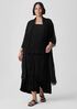 Sheer Silk Georgette High Collar Jacket