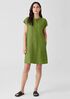 Washed Organic Linen Delave Shirtdress