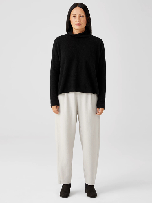 Italian Cashmere Scrunch Neck Top | EILEEN FISHER