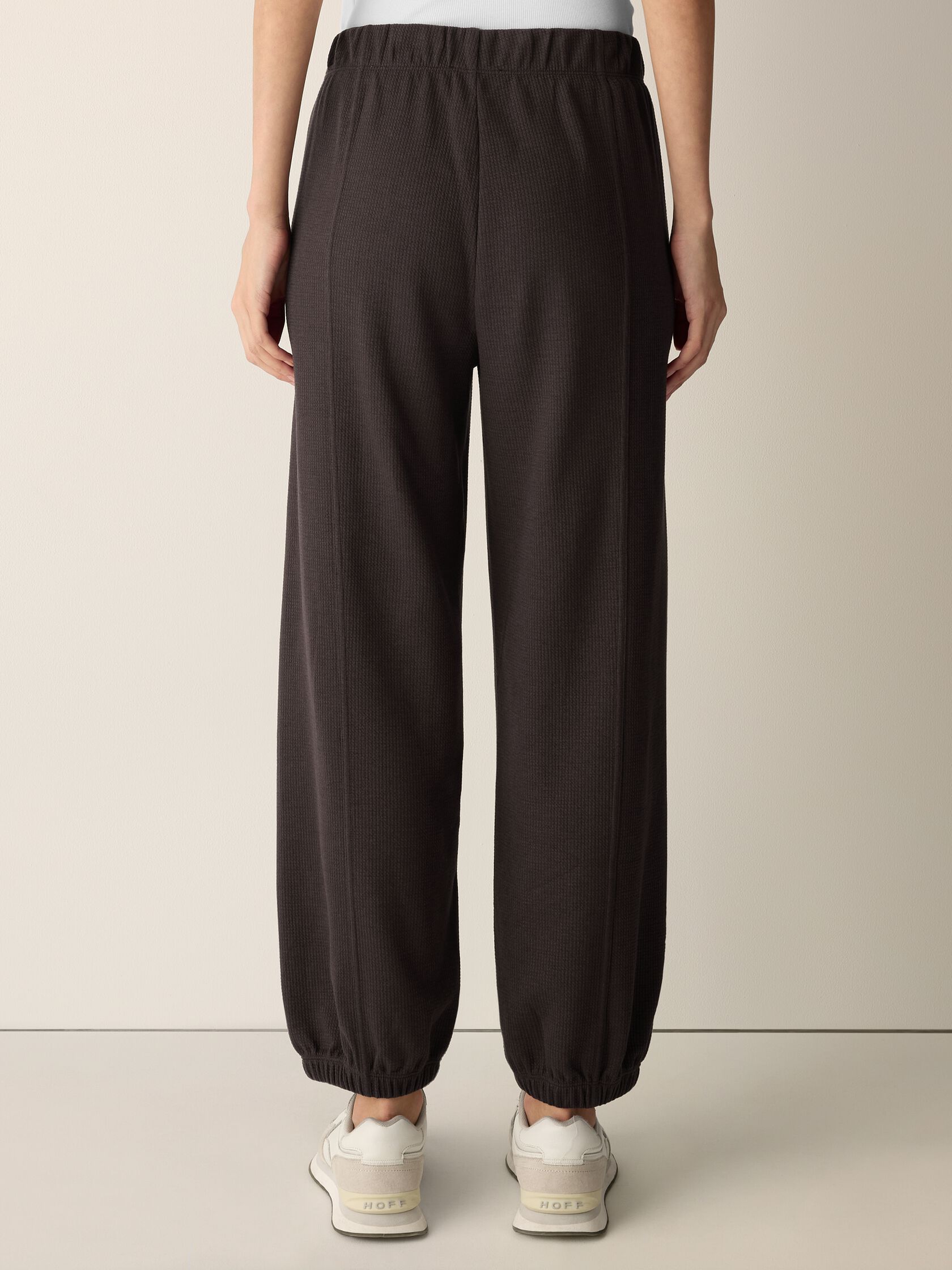Waffle Cotton Blend Doubleknit Lantern Jogger Pant