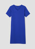 Silk Georgette Crepe V-Neck Dress