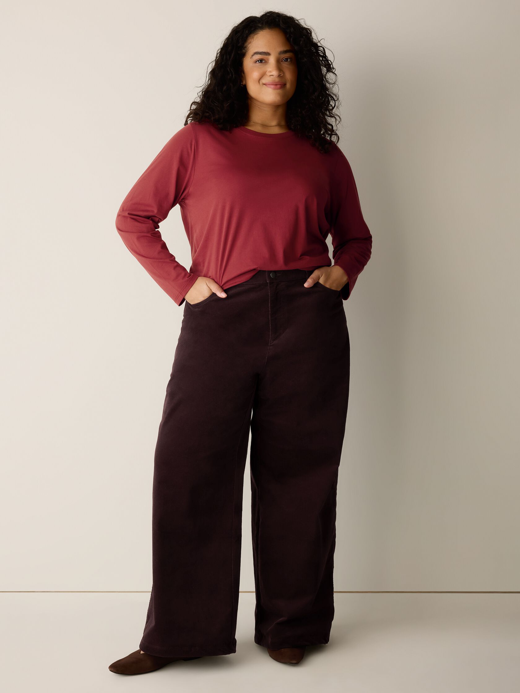 Organic Pima Cotton Jersey Long-Sleeve Tee