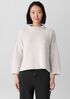 Peruvian Cotton Blend Funnel Neck Top