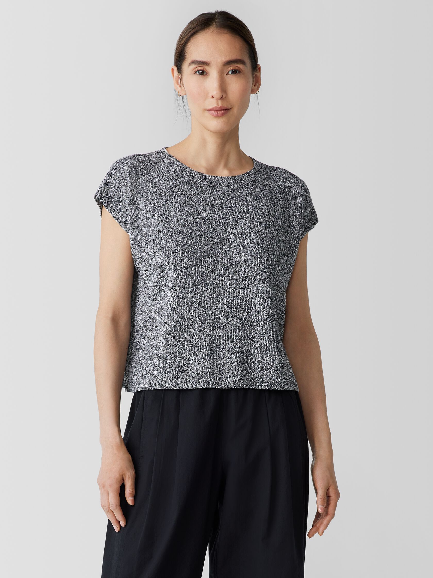 Organic Linen Cotton Square Top