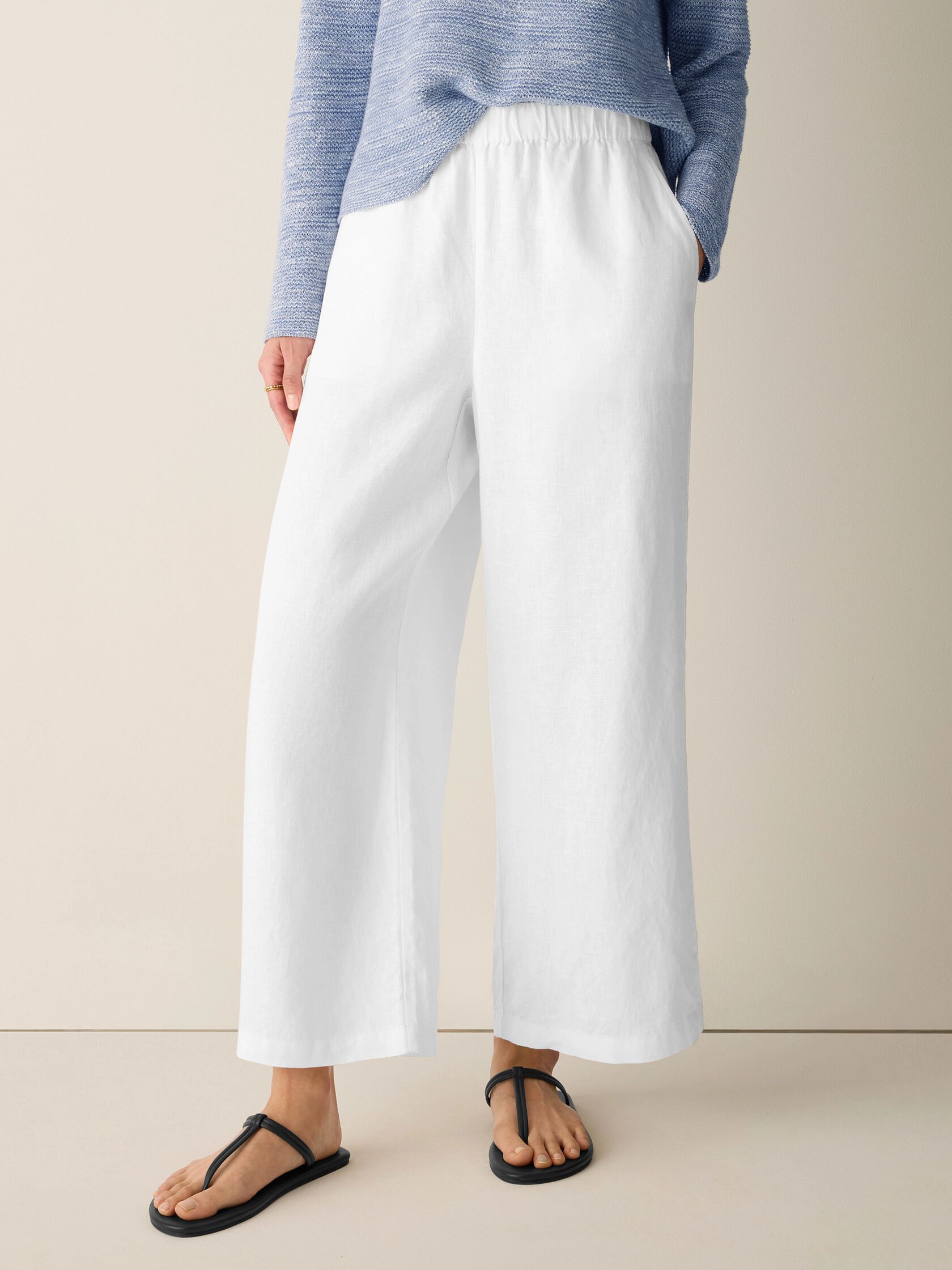Organic Linen Wide-Leg Pant