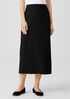 Washable Stretch Crepe Pencil Skirt