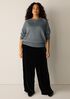 Sleek Viscose Wedge Sweater