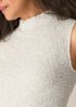 Bubble Jacquard Funnel Neck Top