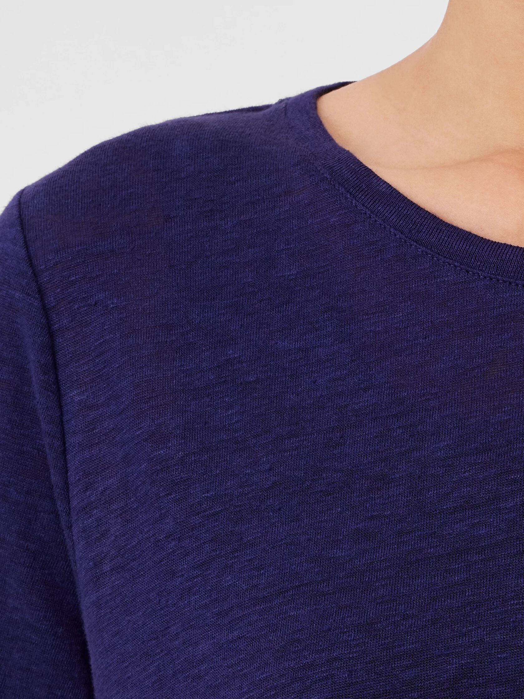 Organic Linen Jersey Crew Neck Tee