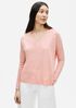 Organic Linen Melange V-Neck Box-Top