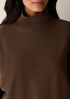 Fine Felted Wool Turtleneck Top in Regenerative Wool