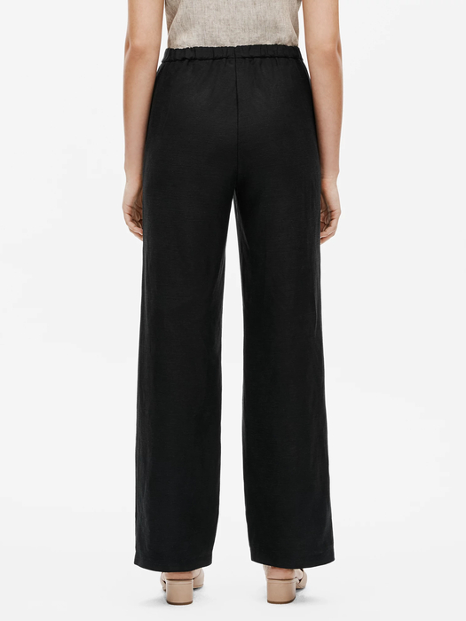 Tencel and Linen Slub Blend Straight Pant