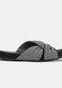 Pal Canvas Stripe Slide
