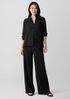 Stretch Jersey Knit Wide-Leg Pant