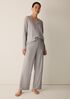 Organic Cotton Rib Straight Sleep Pant