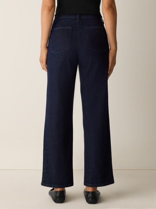 Cotton Stretch Denim Straight Jean