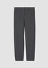 Organic Cotton Melange Crepe High-Waisted Pant