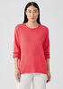 Peruvian Cotton Blend Crew Neck Top