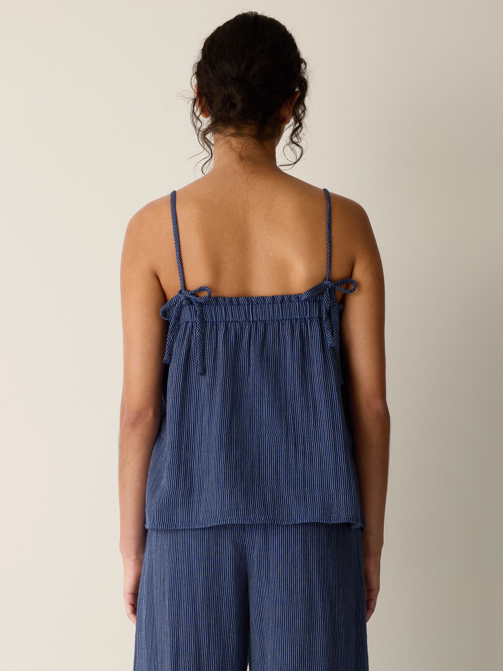 Striped Organic Cotton Gauze Cami