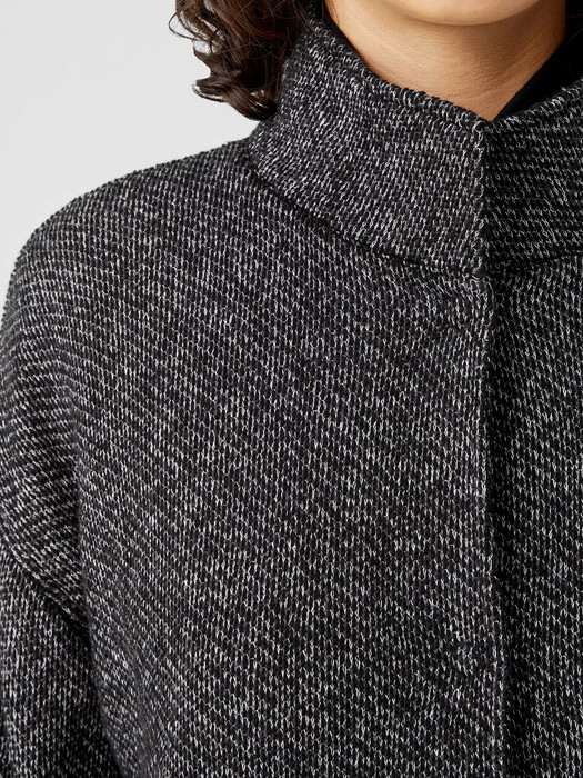 Organic Cotton Terry Stand Collar Jacket