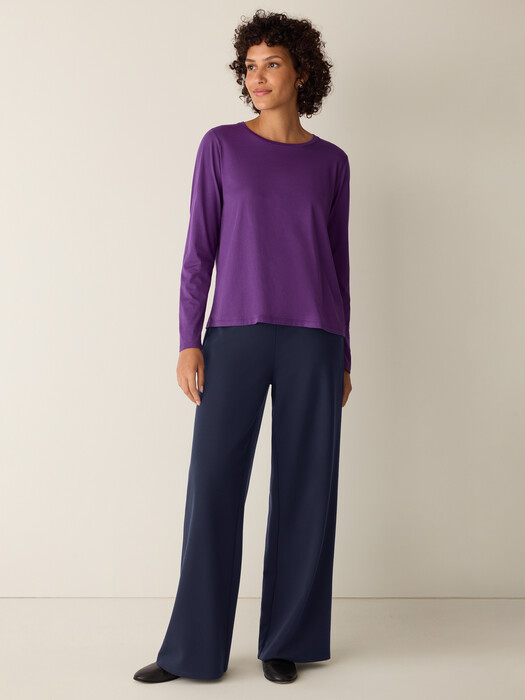 Organic Pima Cotton Jersey Long-Sleeve Tee