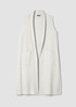 Lightweight Boiled Wool Shawl Collar Vest in Regenerative Wool