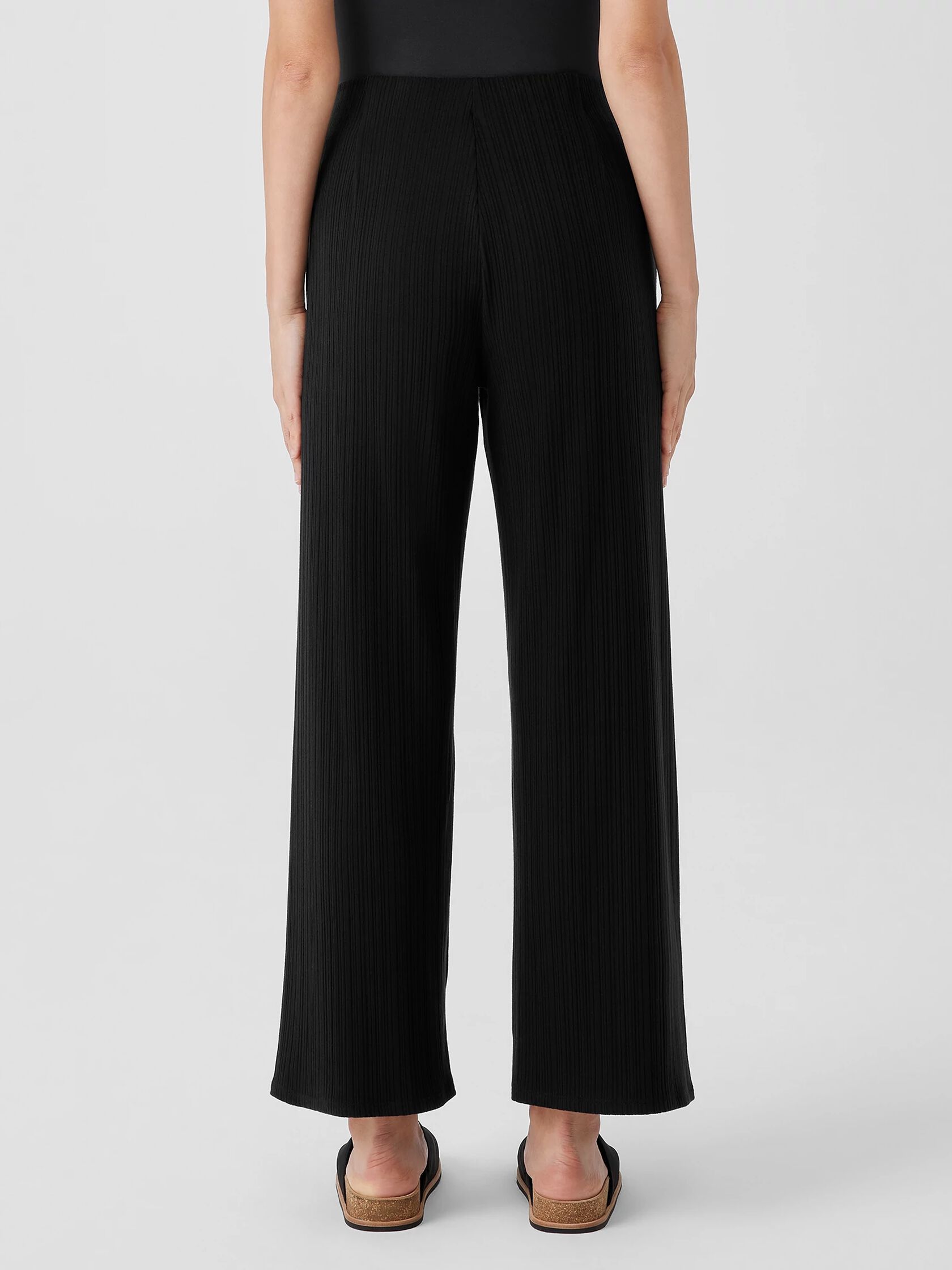 Variegated Rib Knit WideLeg Pant EILEEN FISHER