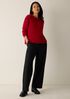 Cashmere Silk Boucle Bliss Crew Neck Top