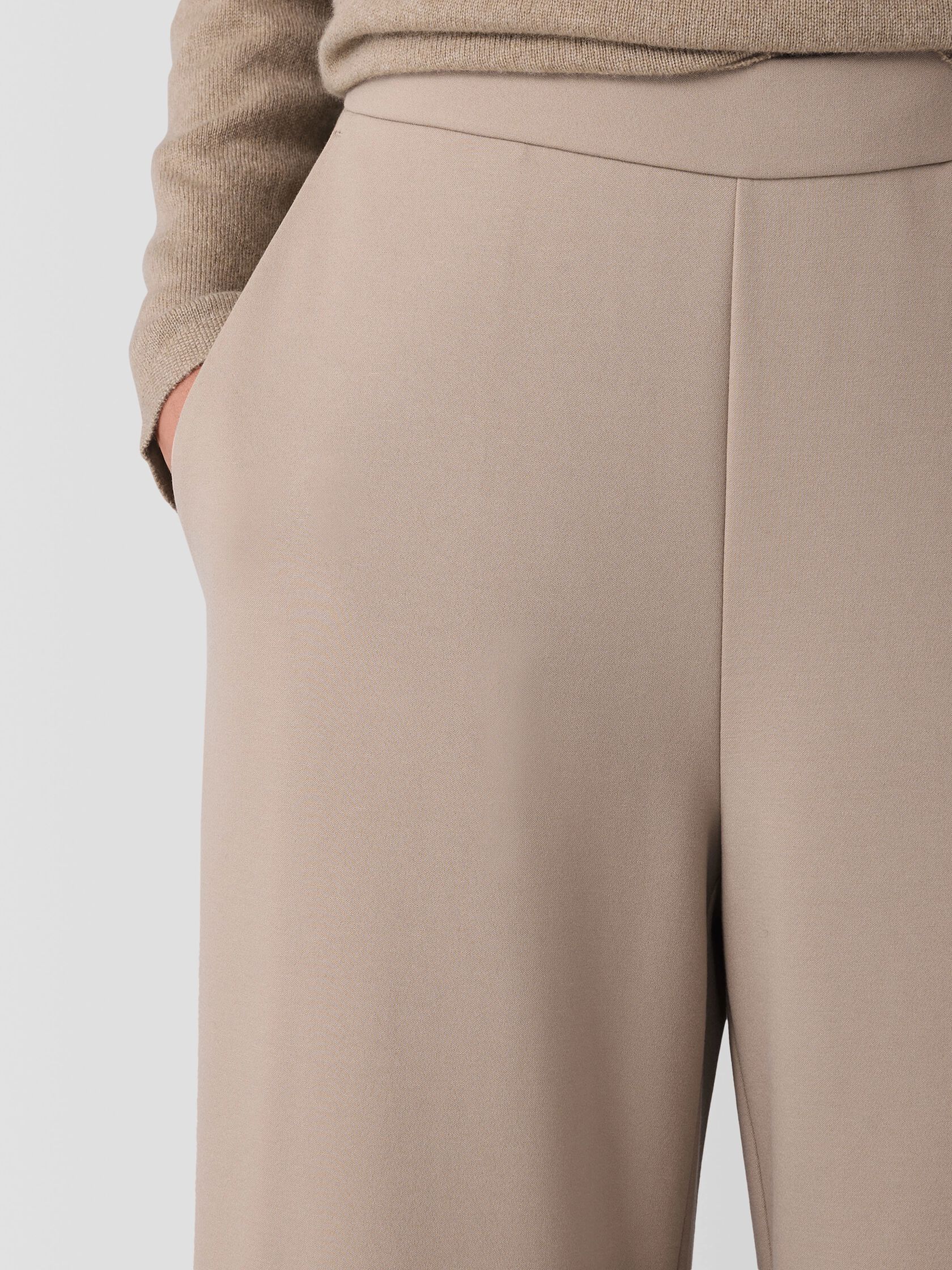 Lightweight Ponte Wide-Leg Pant