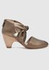 Mary Twist-Front Suede Pump