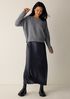 Fine Felted Wool Crew Neck Short Top in Regenerative Wool