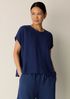 Organic Cotton Lofty Gauze Round Neck Box-Top