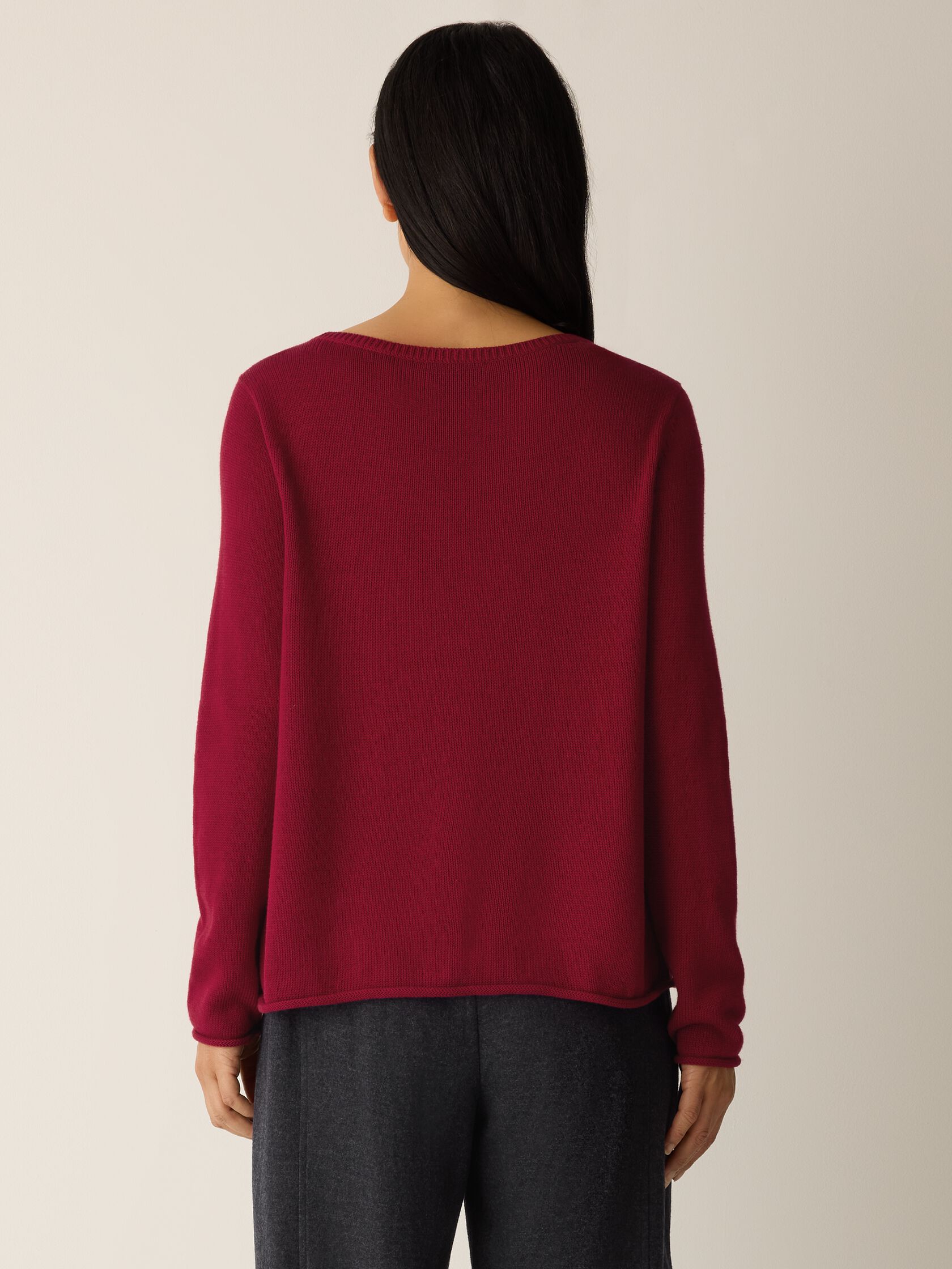 Peruvian Cotton Blend Bateau Neck Top
