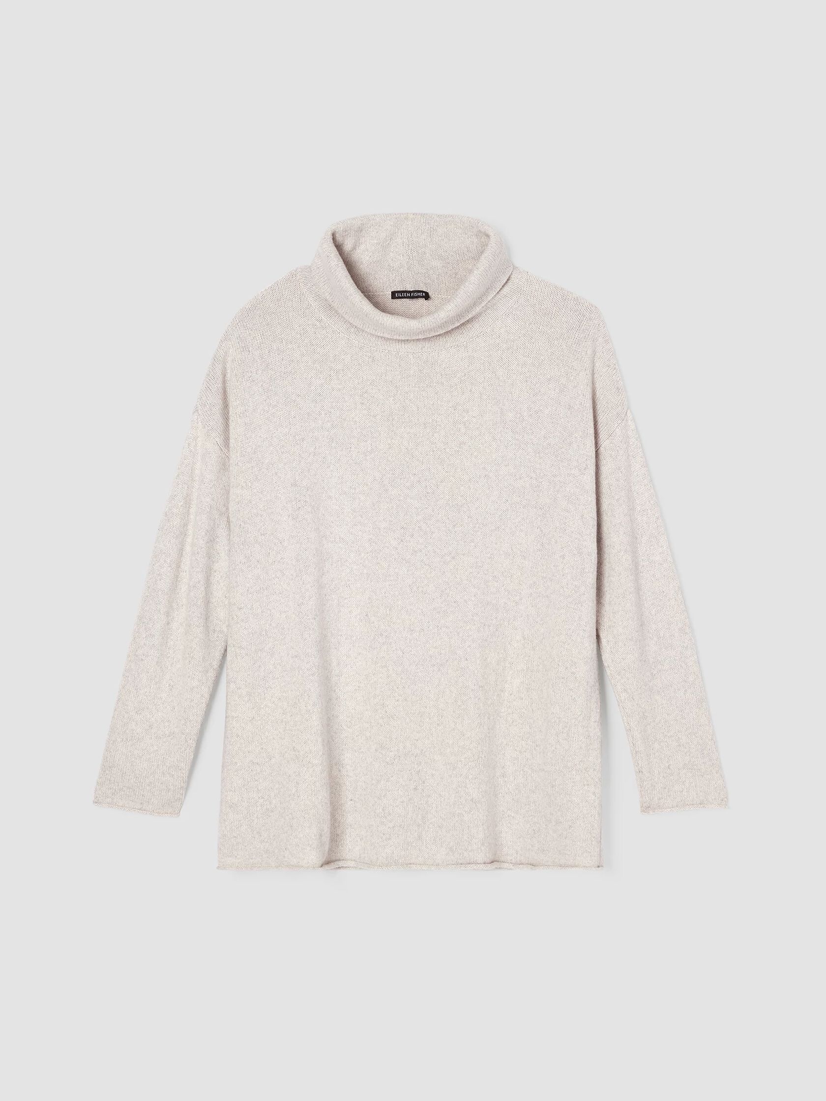 Cotton and Recycled Cashmere Turtleneck Top
