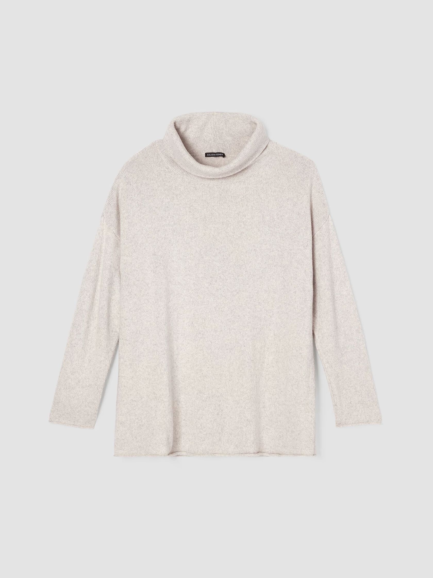 Cotton and Recycled Cashmere Turtleneck Top