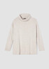 Cotton and Recycled Cashmere Turtleneck Top