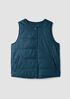 Eggshell Recycled Nylon Quilted Vest