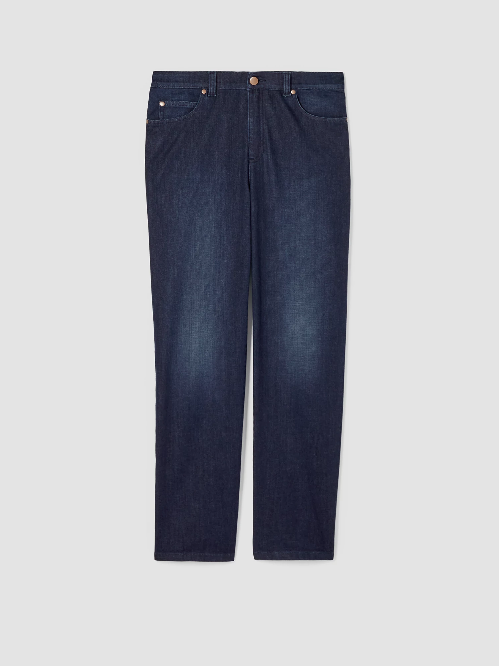 Organic Cotton Stretch Straight Ankle Jean