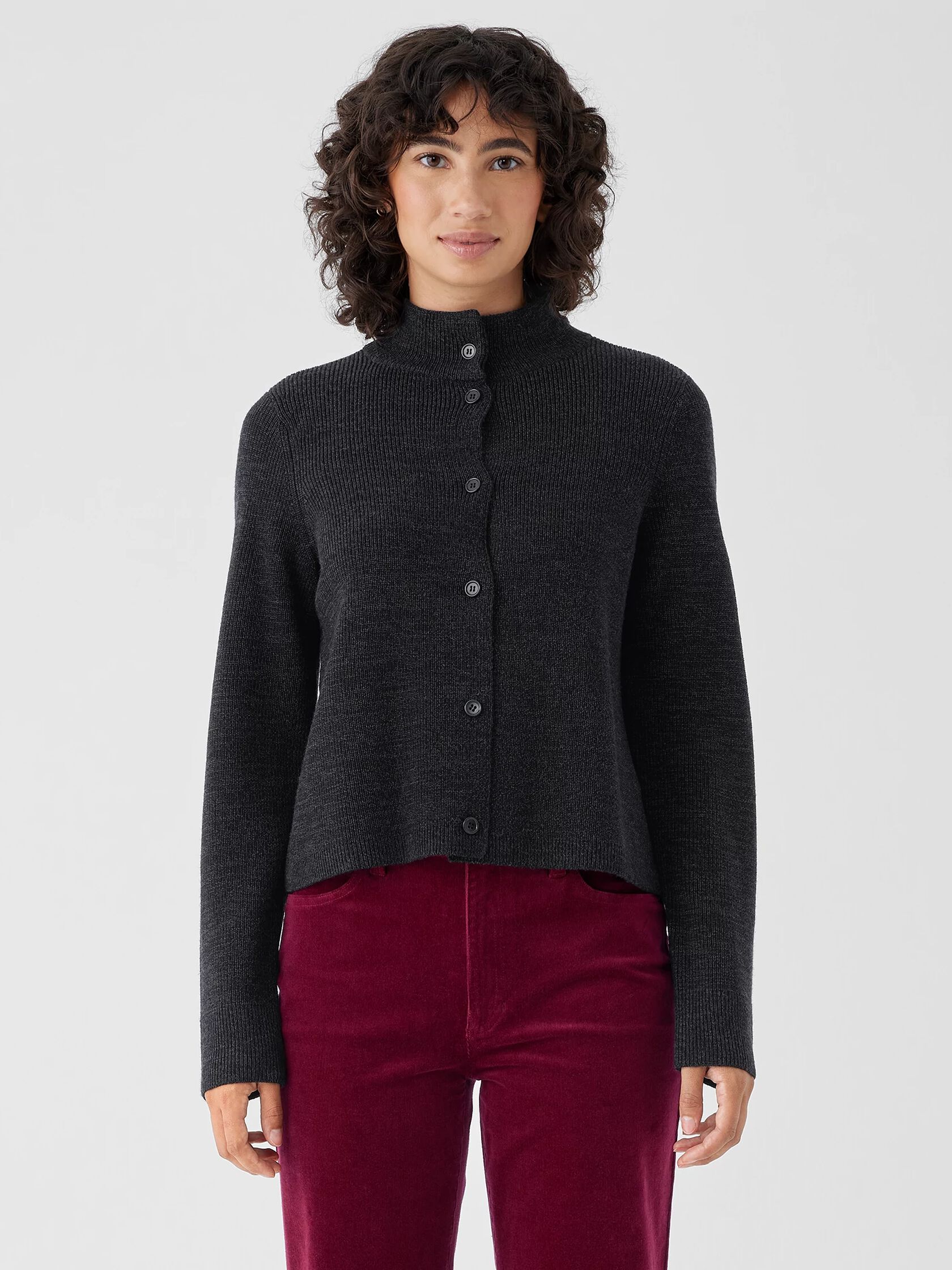 Twisted Merino Cardigan in Regenerative Wool