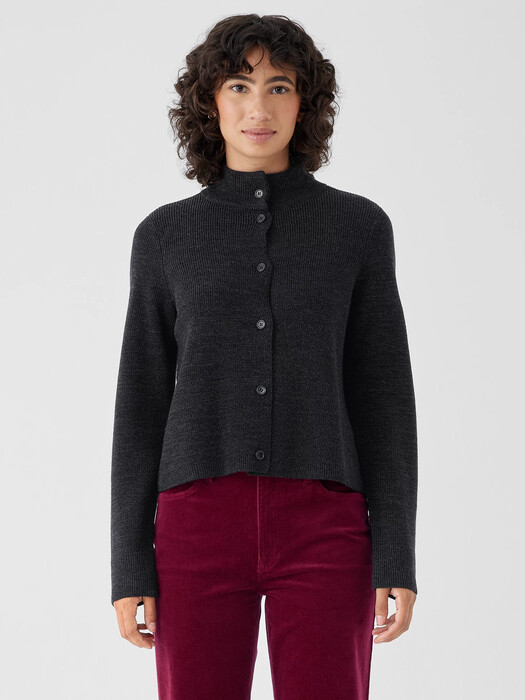 Twisted Merino Cardigan in Regenerative Wool