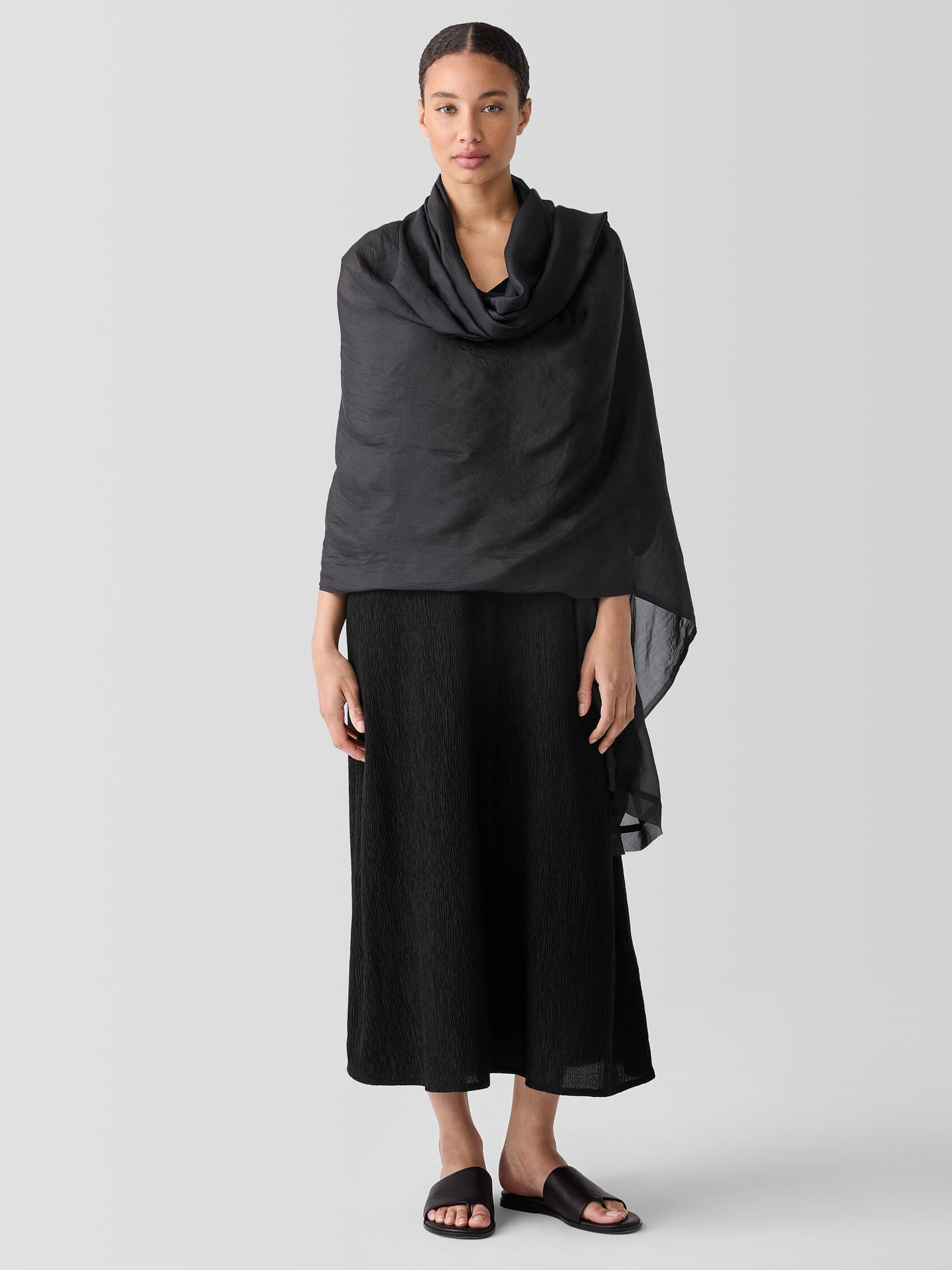 Washed Silk Parachute Scarf