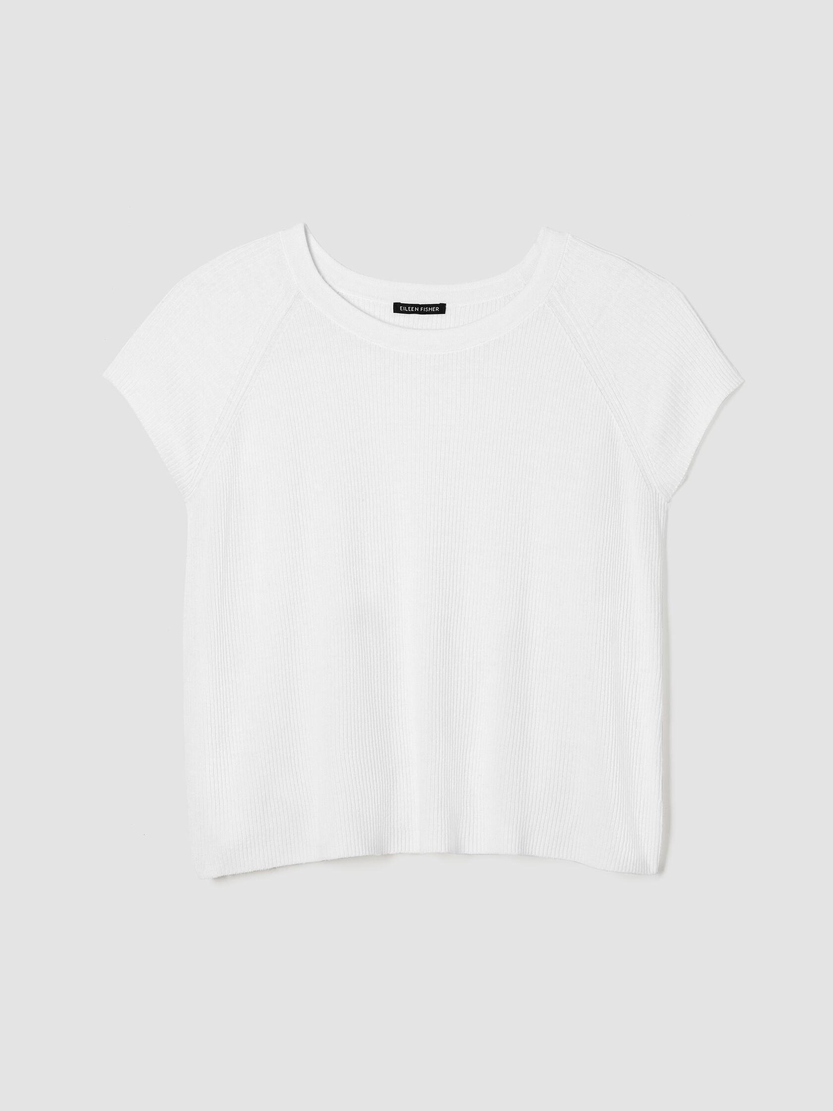 Organic Linen Cotton Jewel Neck Top