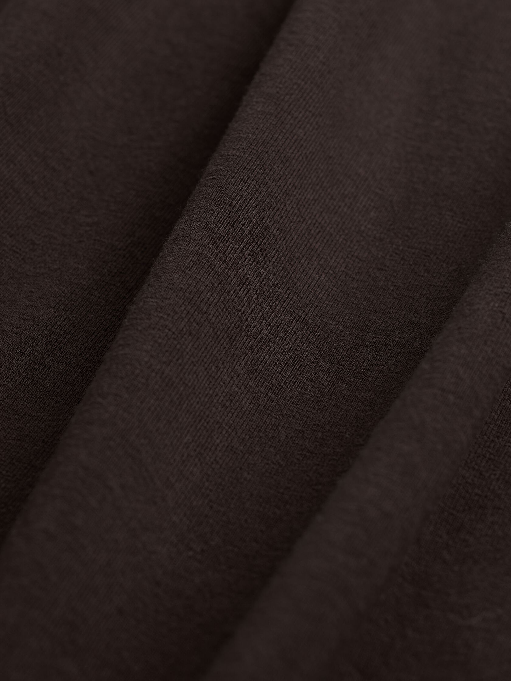 Fine Stretch Jersey Knit V-Neck Long Top