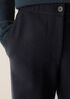 Felted Wool Jersey Straight Cuffed Pant in Regenerative Wool