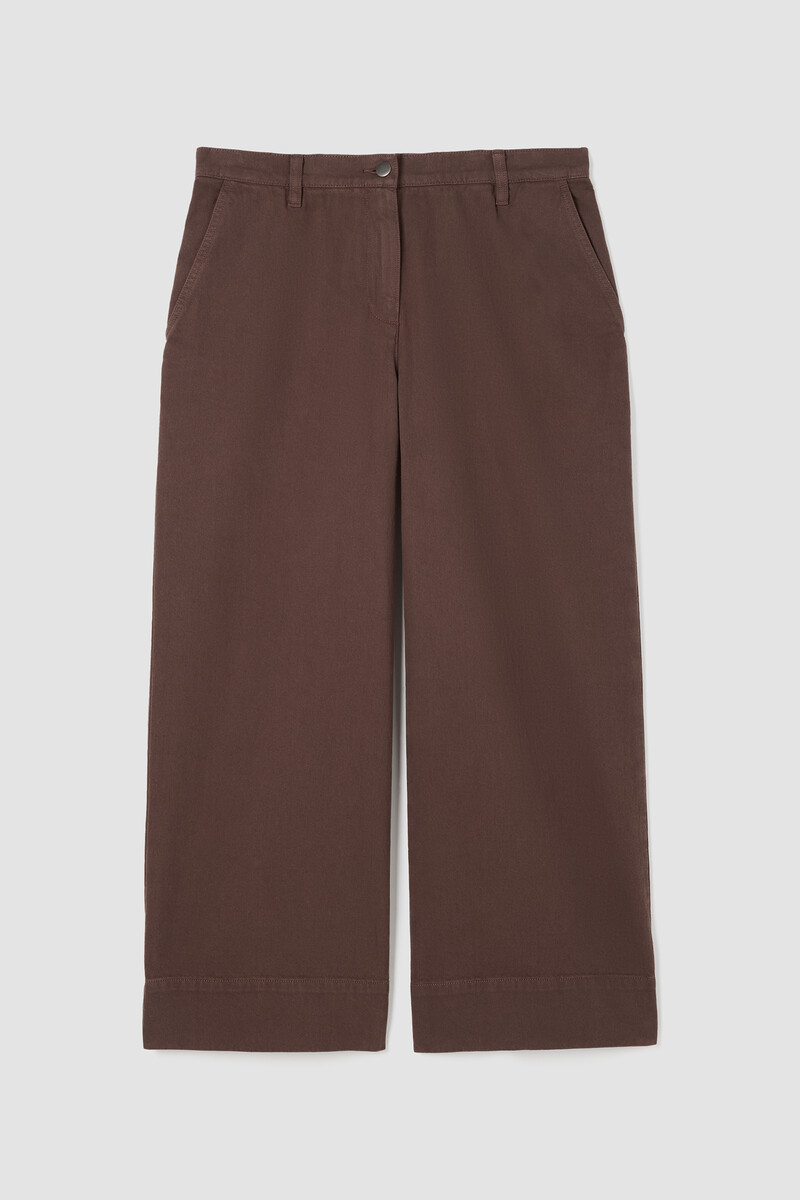 Garment-Dyed Utility Cotton Wide-Leg Pant Garment-Dyed Utility Cotton Wide-Leg Pant