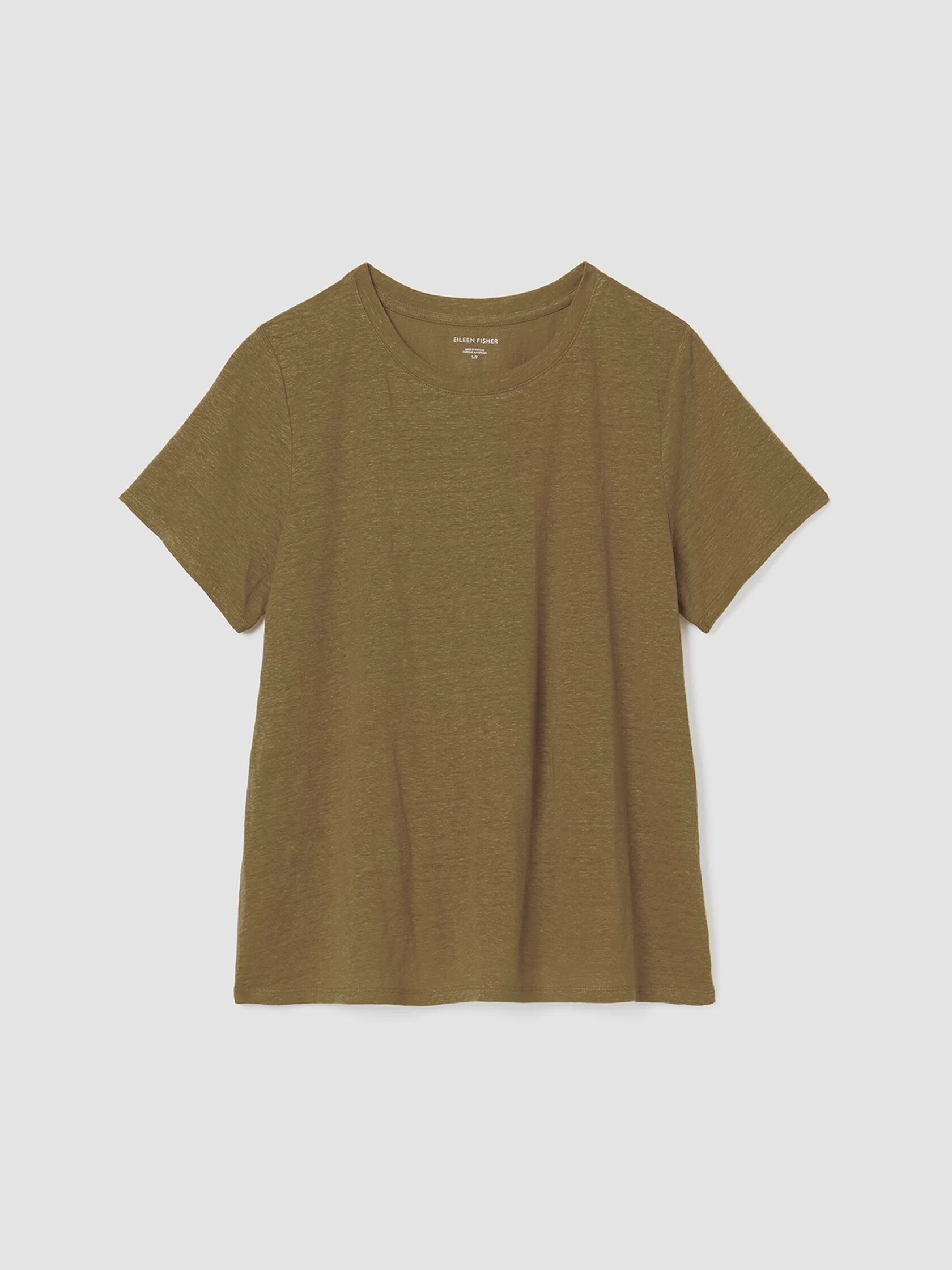 Organic Linen Jersey Crew Neck Tee